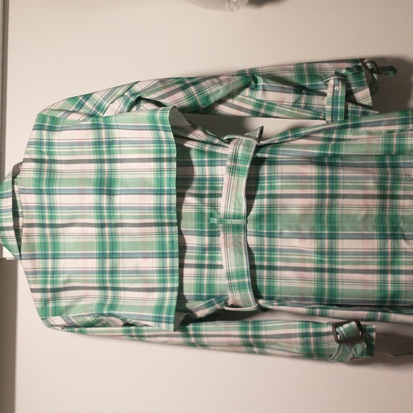 Plaid Spring Raincoat - Picture 7 of 7